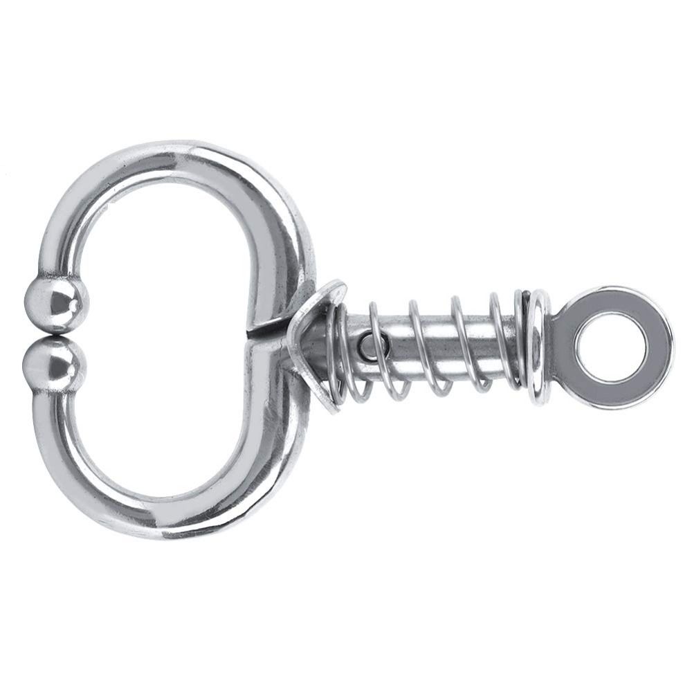 Stainless Steel Cow Nose Ring Silver Spring Bullnose Pliers Farming Husbandry Accessory