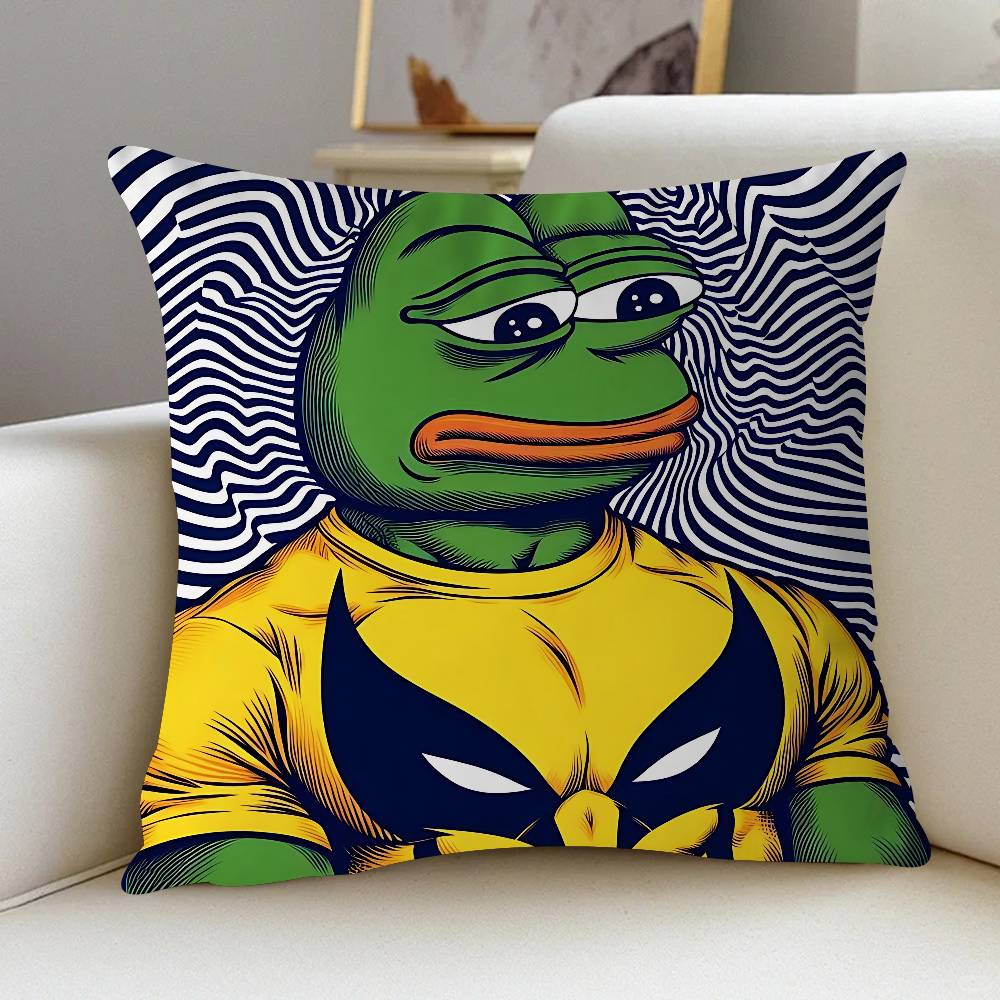 Мультяшный P-Пепе Лягушонок 45*45см Наволочка Чехол для подушки Декор Наволочка Домашняя наволочка Для диванной подушки