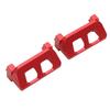 1 Pair RC Servo Protector Aluminum Alloy Servo Guard Fit for Traxxas E Revo VXL 1 16 Red