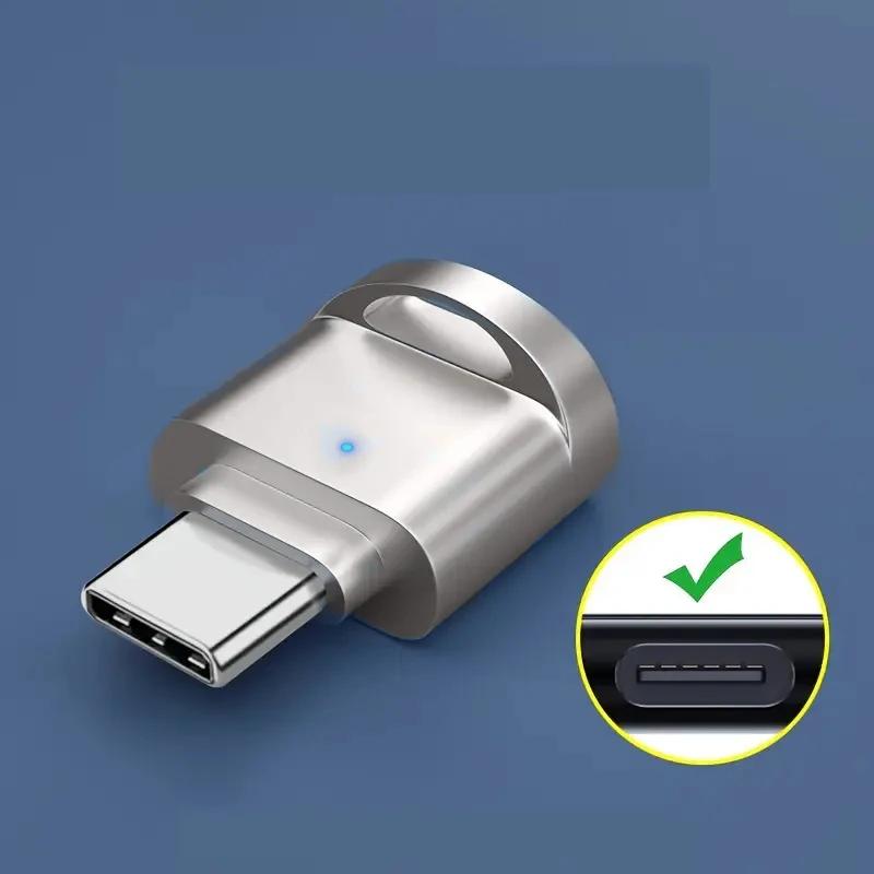 Type C TF-ридер с корпусом из цинкового сплава, SD-кардридер с адаптером USB C на USB, подходит для ноутбука, MacBook, Samsung Galaxy