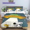 Snoopy Riding A Space Rocket – A Comfortable and Warm Bedding Set, The Perfect Choice To Decorate Your Bedroom.