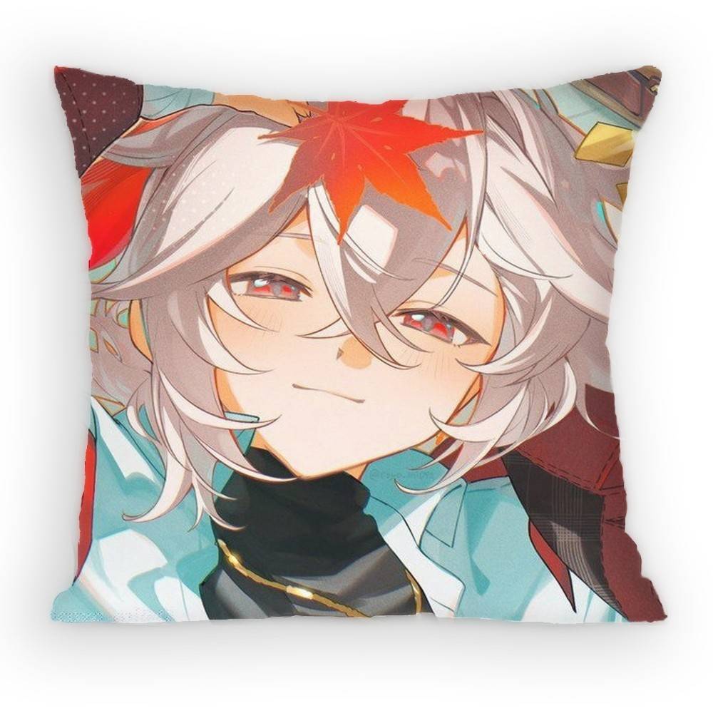 Kaedehara Kazuha Pillow Case Antidustmite Pillowcase Invisible zipper silky Sofa cushion cover for bedroom