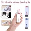 7 In 1 Portable Multi-function Laptop Keyboard Cleaning Brush Set Mobile Phone Earphone Dust Removal Brush