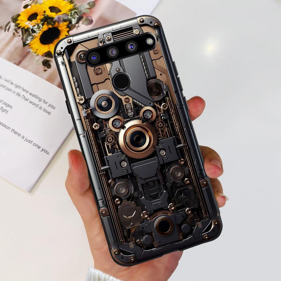 Чехол для LG V50 ThinQ 5G LM-V500EM, чехол для телефона, модный, с цветами и бабочками, из мягкого силикона, задняя крышка для LG V40 V50s Thinq 5G, бампер