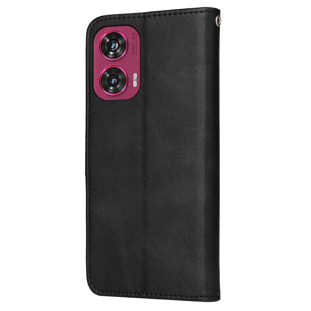 For Motorola Edge 50 Fusion 5G Case Wallet PU Leather Folio Flip Phone Cover