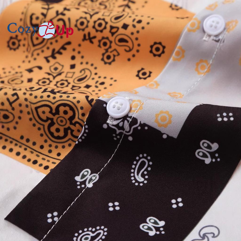 Мужская рубашка с коротким рукавом, черно-белая рубашка в китайском стиле с кешью, повседневная мода для мужчин, лето 2025, новое поступление