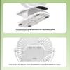 Desktop Fan, Small Fan, New Ultra-Quiet Air Circulator, Long Battery Life, Portable Clip-On, Car Cooling
