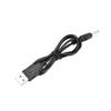 Durability PVC Insulated DC5V Power Cord with 2A Current USB to DC3.5x1.35mm Charging Cable for Home and Travel Use