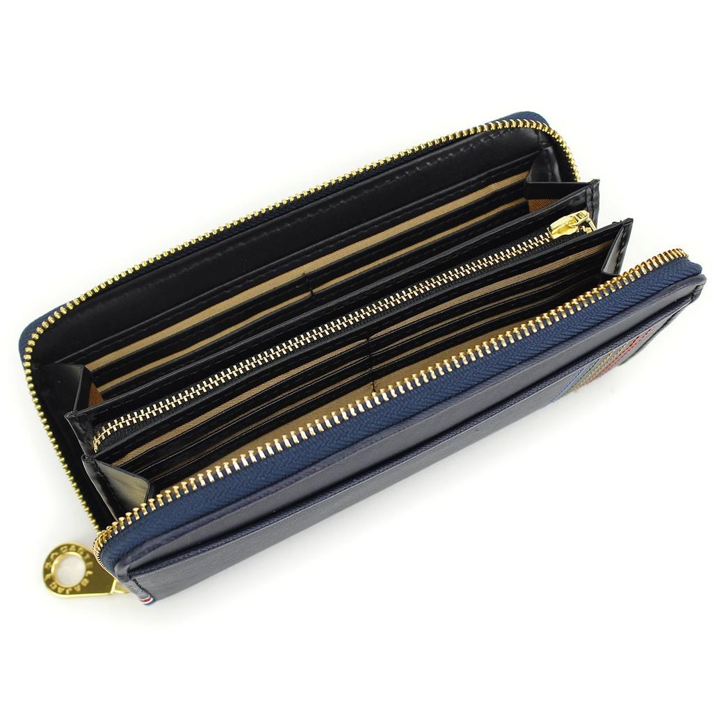 CASTELBAJAC SEST Series Round Zipper Long Wallet with Coin Purse 027605 Black