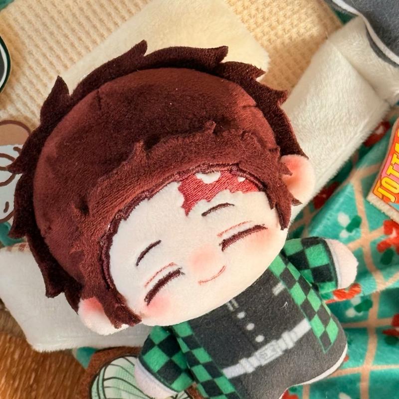 Demon Slayer Plush-Filled Figure Adorable Tanjiro Mitsuri Animation Figure Animation Design  Giyu Akaza Koyuki Plush Playthings Decoration Piece Fans