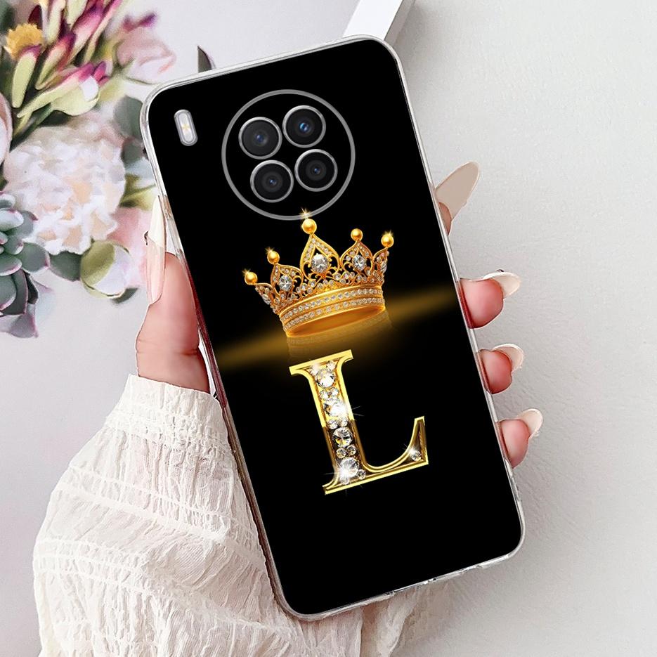 Чехол для Huawei Nova 8i Honor 50 Lite Новый Чехол с Буквами Короны Прозрачный Силиконовый Мягкий Тонкий Чехол для Телефона Для Honor 50 Lite Nova8i