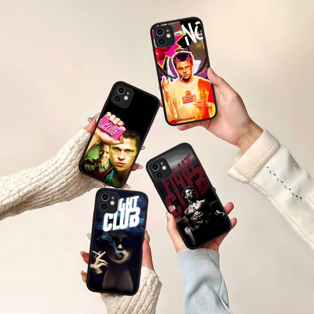 Classic Movie F-fight C-club Phone Case For IPhone 16 15 14 13 12 11 Pro Max 7 8 6 6s Plus Matte Cover