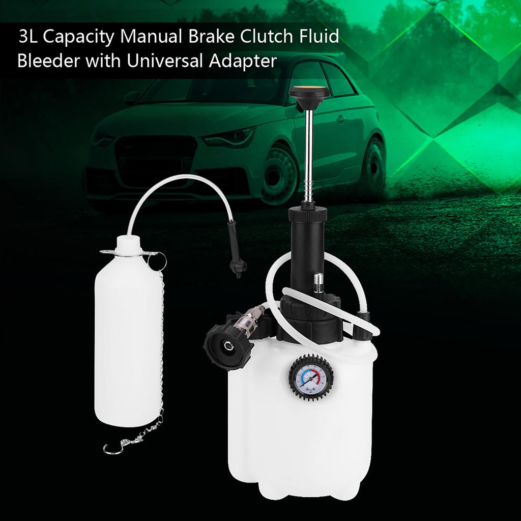 Инструмент для прокачки жидкости ручного тормозного сцепления емкостью 3 л с адаптером