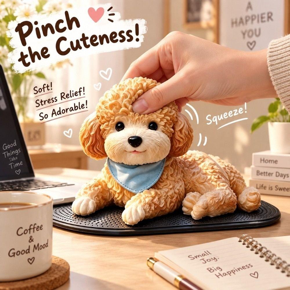 Skin Friendly Fidget Toy Soft Hand Feel Stress Relief Toy Car Dashboard Ornament Home Decoration