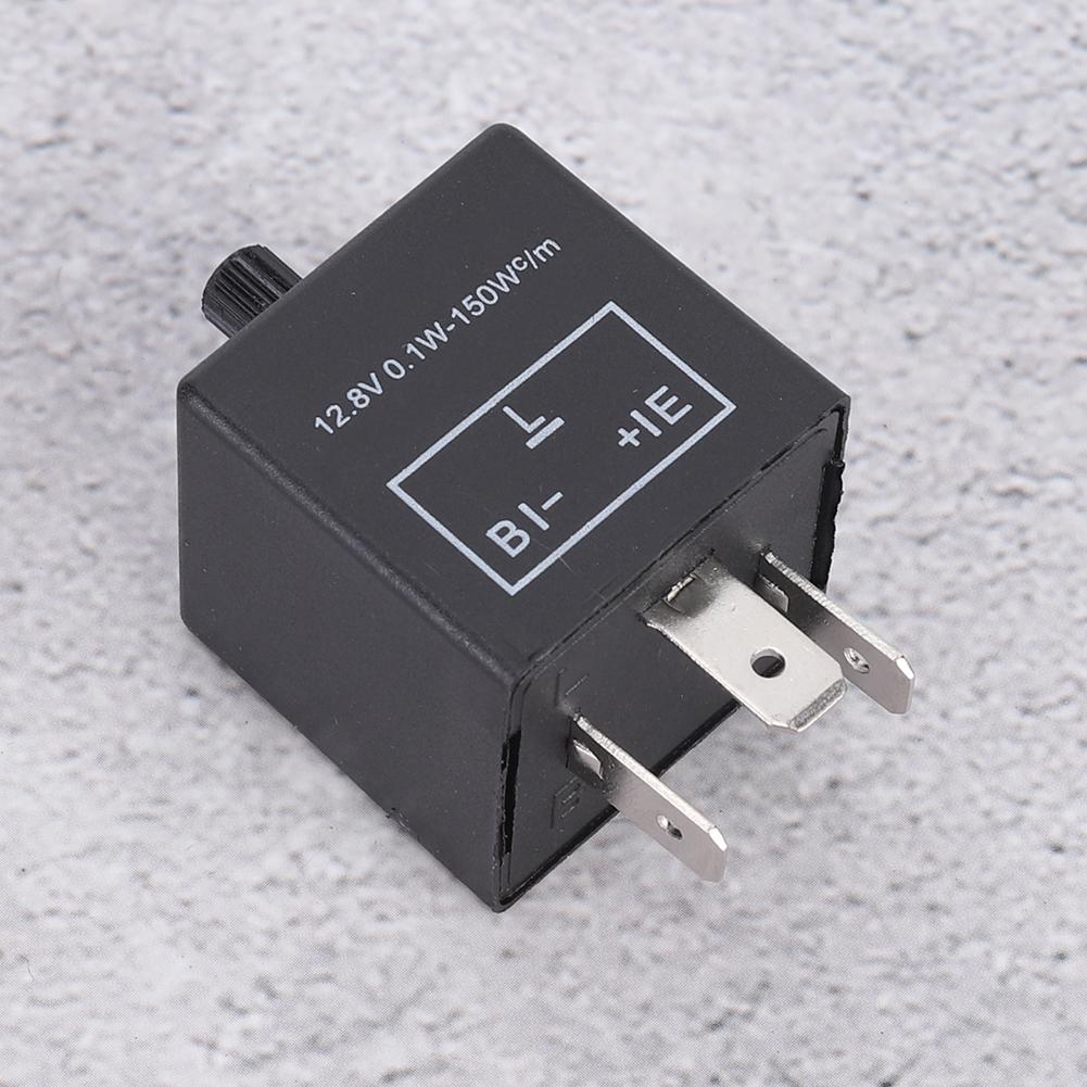 CF14KT Универсальный 3-контактный 12,8 В 0,1 Вт-150 Вт Регулируемый светодиодный поворотник, мигалка, реле вспышки для автомобиля