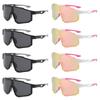 8PCS Unisex Windproof Cycling Goggles UV Protection Large Frame Sports Sunglasses for Outdoor Running/Biking