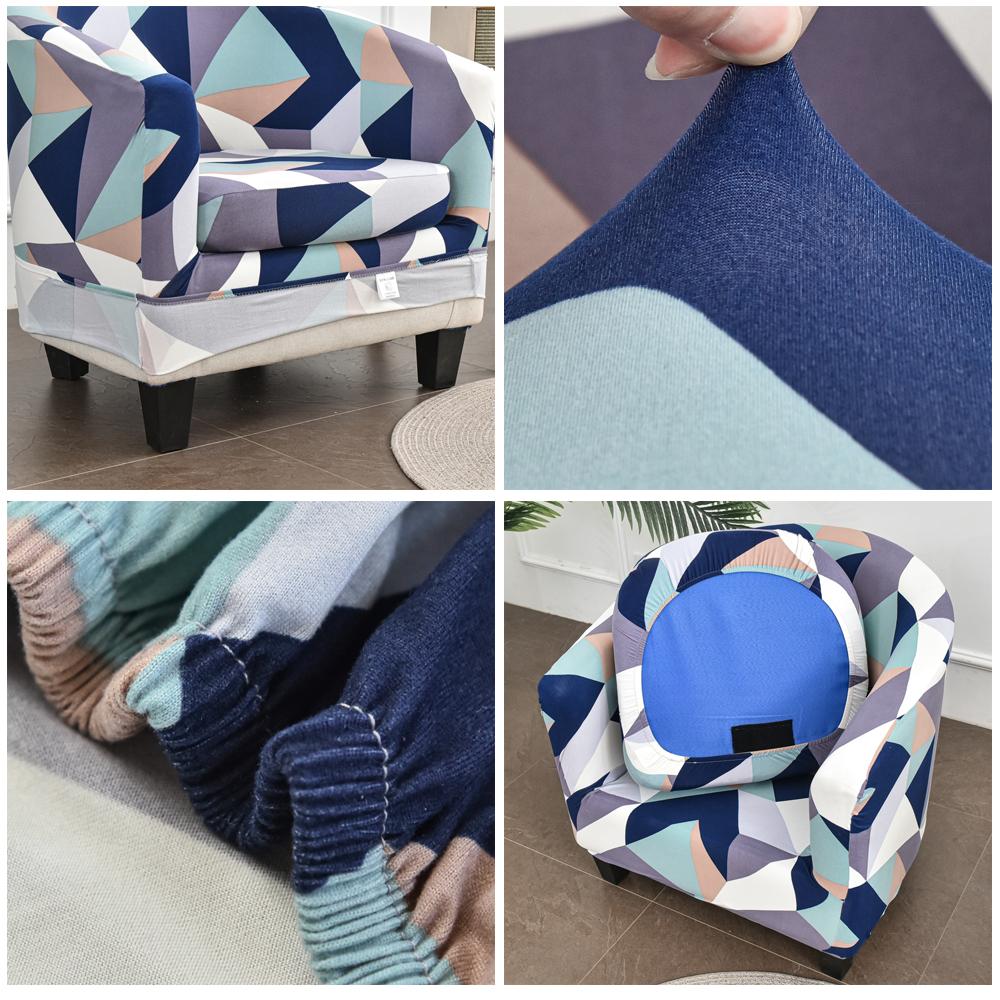 Чехлы для клубных стульев в сплит-стиле, эластичные чехлы для стульев, ванна, чехлы для диванов для гостиной, барная стойка, спандекс, чехлы для диванов