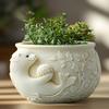 Cute Sea Lion Relief Succulent Plant Flowerpot Resin Silicone Mold Marine Animal Sea Seal Storage Box Candle Cup Gypsum Molds