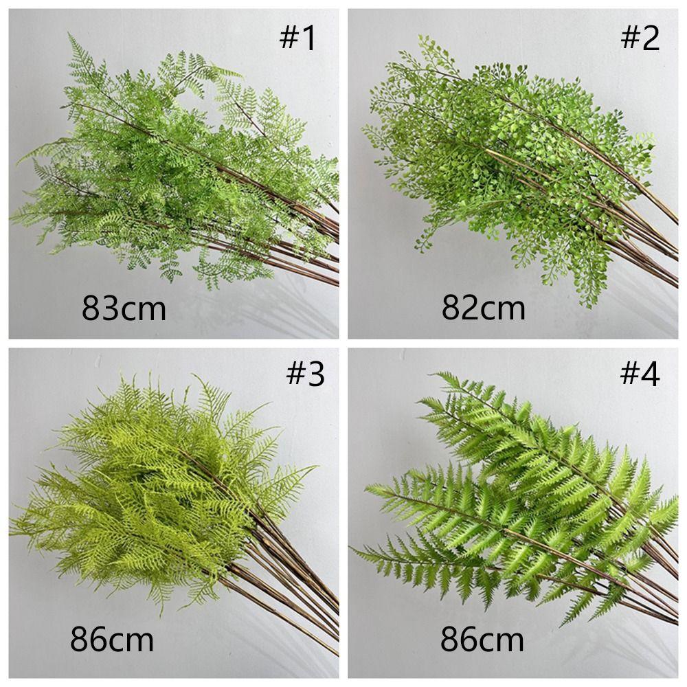 Realistic Artificial Fern Plant Branches Handmade Elegant Artificial Greenery Fern Grass Real Touch Fake Plants