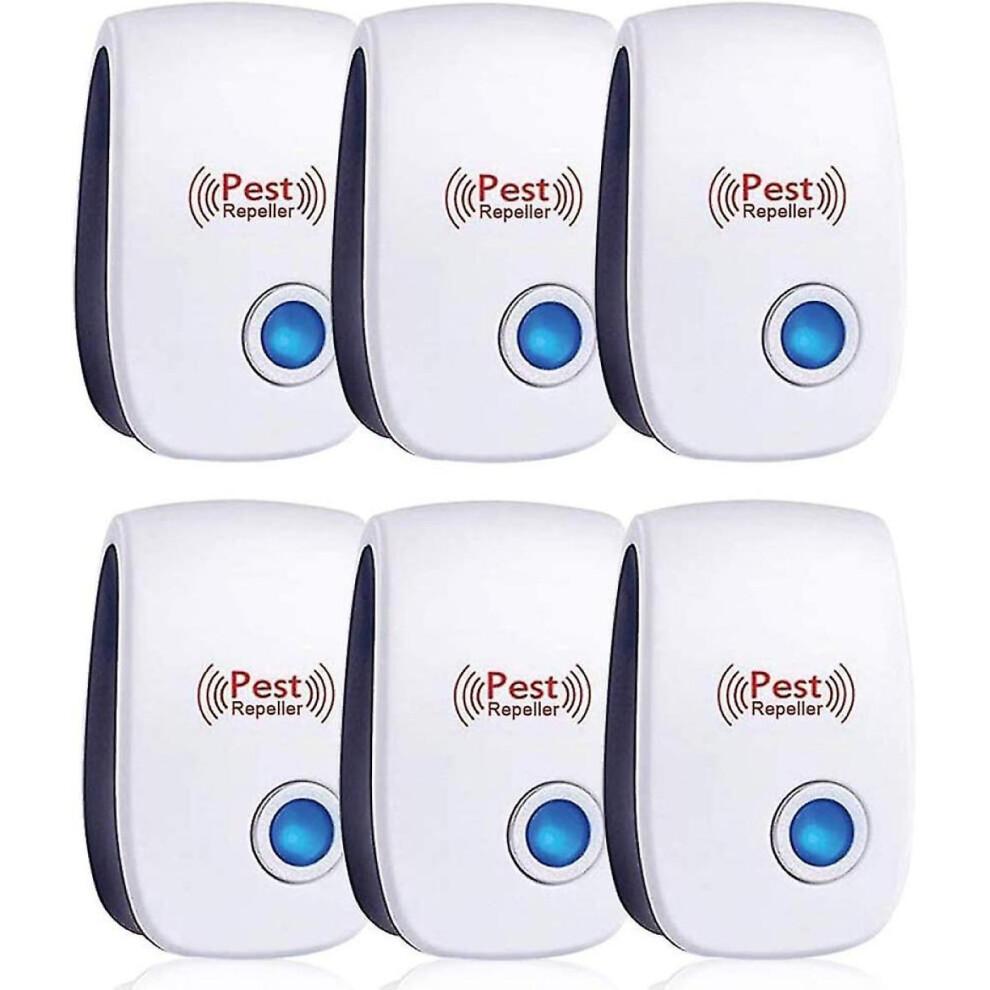6 Pcs Ultrasonic Repellent, Ultrasonic Mouse, Ultrasonic Mouse And Rat Effective Against Mice, Rats, Flies, Mosquitoes,Spiders, Cockroache