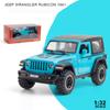 1:32-масштабный Jeeps Wrangler Rubicon 1941, модель игрушечного автомобиля, автомобиль с высокой имитацией, звуком и светом, коллекция внедорожных сплавов, игрушечный автомобиль для детей