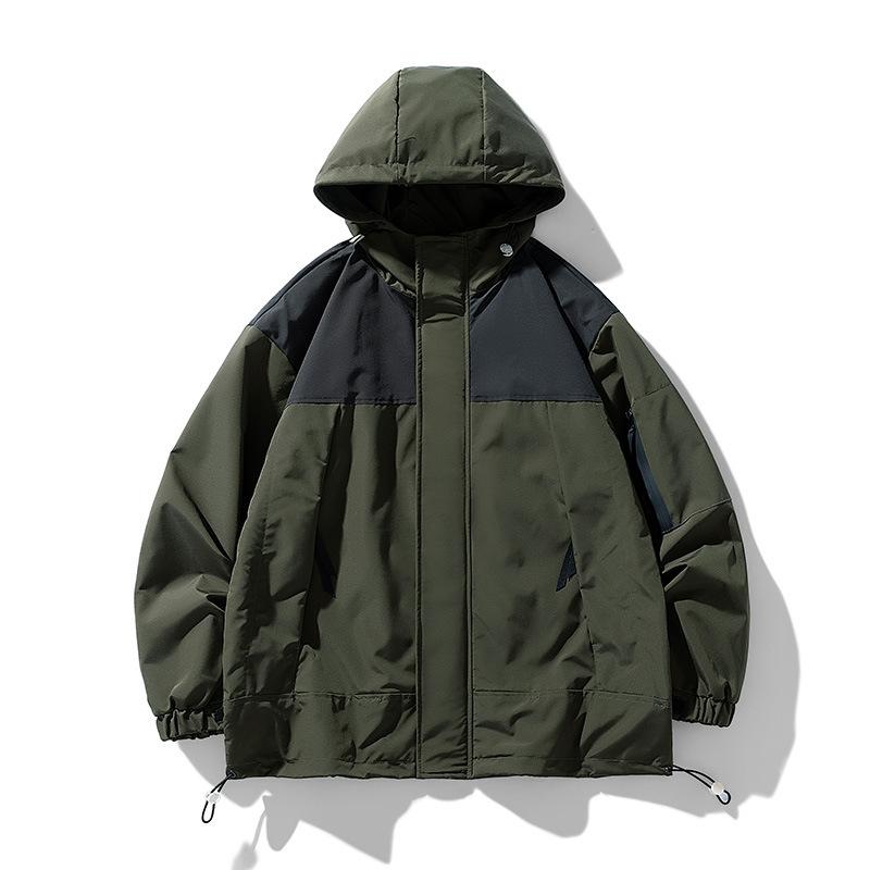 Work Jacket Spring and Autumn New Men's Casual Hooded Jacket Japanese Couple Empty Version Jacket