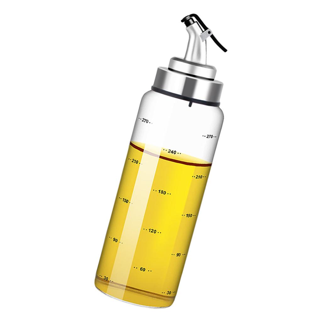 Heat Resistant Glass Oil Bottle For Kitchen Leak Proof And Large Capacity Liquid Dispenser For Soys Sauce and Vinegar
