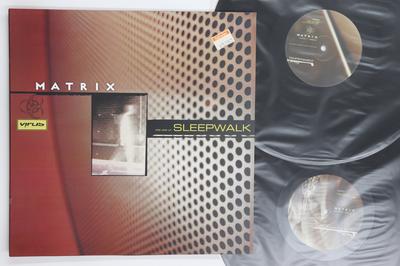 12-дюймовая пластинка MATRIX Sleepwalk VRS002LP VIRUS 2000 UK Dance Electronica Б/у