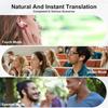 AI Language Translation Earbuds Translator In Real Time 0.5S,Two-Way Bluetooth Translator Device with APP for 144+ Languages Translation