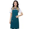Фартук H-образной формы от anyasun, простой, женский набор из 3 предметов с большими карманами, идеально подходит для работы, кулинарных курсов, домашнего использования или в качестве фартука для кафе (F02: Озеро Блу