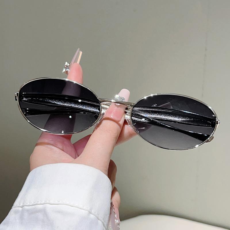 Винтажные овальные солнцезащитные очки Женская мода Ретро Уличные повседневные очки Мужские Новинка в Трендовый Дизайн Бренда Декор Очки UV400