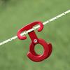 Outdoor Camping Aluminum Rope Hanger Tent Accessories O Type Paracord Rope Buckle Travel Kit Survival Buckle Circular