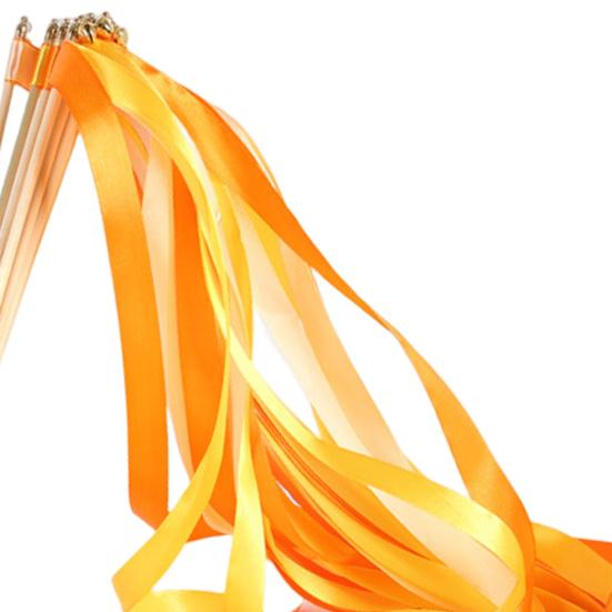 10Pcs Fairy Sticks High Durability Stunning Visual Effect Wood Colorful Ribbon Wishes Wands Fairy Princess Sticks Home Supplies