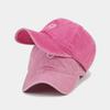 Washed Cotton Sun Hat Embroidered Love Sunscreen Cap Casual Baseball Cap  Women Men