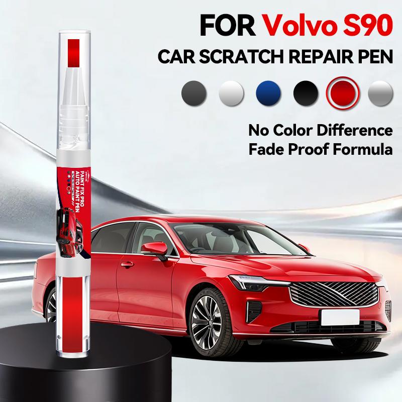 For Volvo S90 Car Paint Repair Pen Touch Up Scratch Remover DIY Auto Accessories White 707 Gray Brown 722 Blue 720 723 Black 717