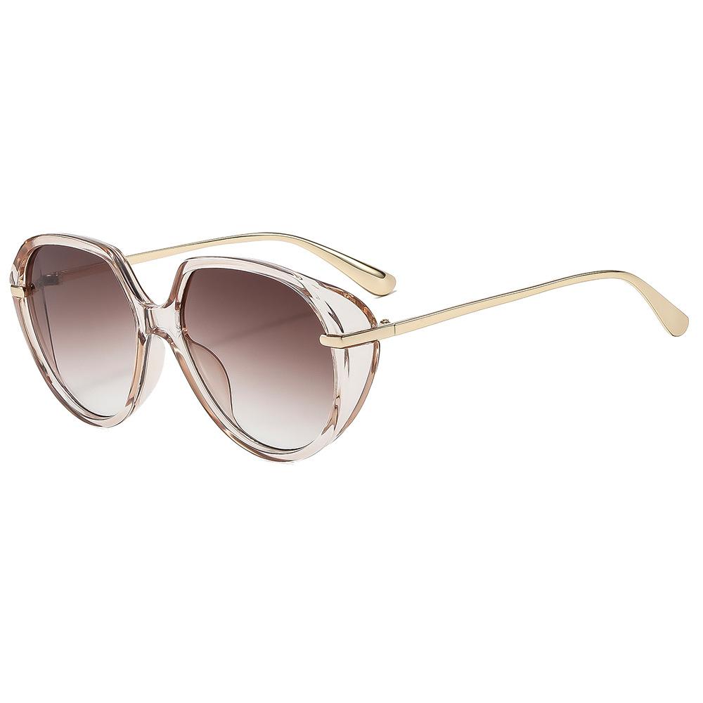European and American new retro simple fashion sunglasses personalized unisex seaside vacation UV-proof glasses