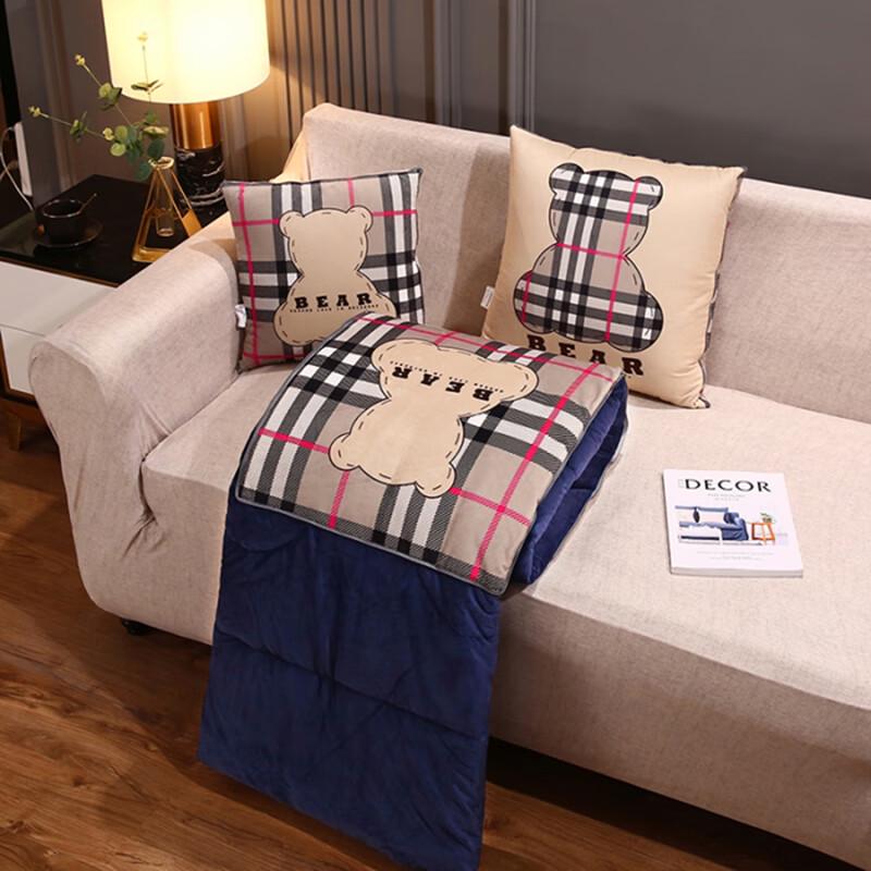 Grace Подушка-плед 2-в-1 из кристального велюра