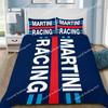 Постельное белье с гоночной полосой Martini: пододеяльник, наволочка, комплект для спальни взрослого, мальчика, девочки, детская, односпальная, двуспальная, большого размера