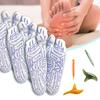 1 Set Massage Mid-calf Socks with Massage Stick Serenity Steps Legible Foot Acupuncture Point Printed Elastic Massage To Promote Circulation Beginner