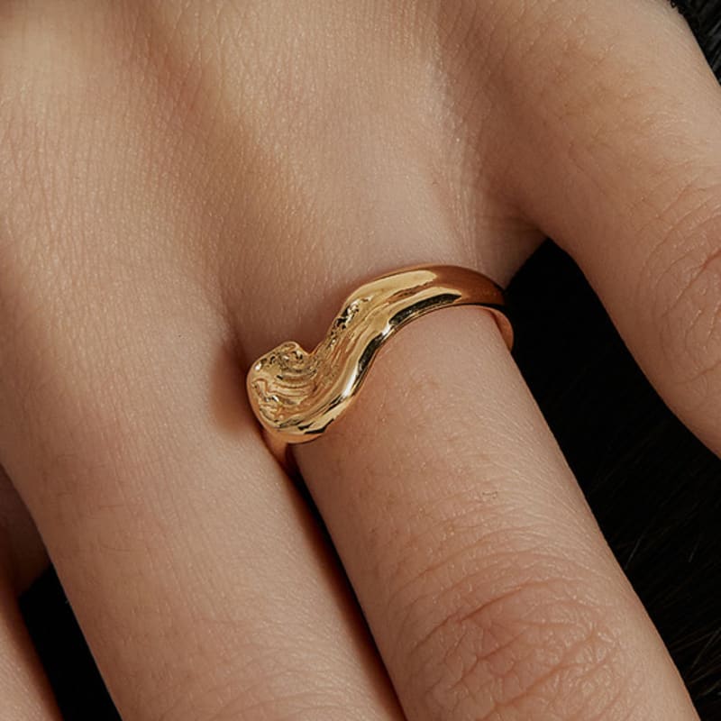 Invisible collage MATIERE RING_GOLD