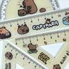 Cute Ruler Four-piece Set Creative Capybara Pattern Ruler Set  Office Supplies