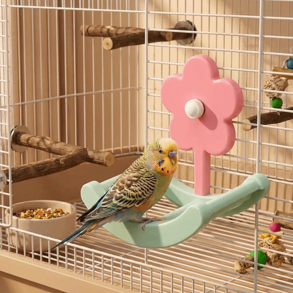 Anti Slip Bird Swing Toys Bite Resistant Climbing Ladder Toy Parrot Stand Wheel Indoor Active Play