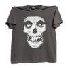 Misfits Crimson Ghost унисекс винтажная темно-серая футболка с коротким рукавом QT7940