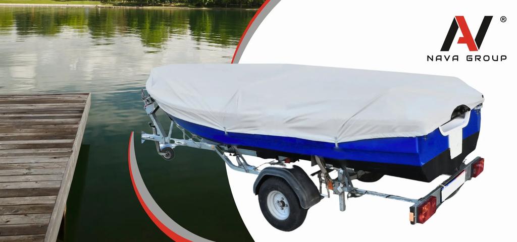 Pokrowiec na łódź wędkarską 210g/m2 270-300cm