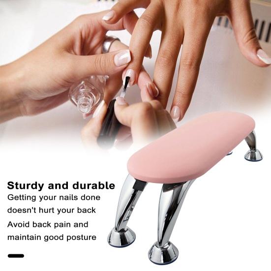 Manicure Hand Pillow Portable Foldable Anti-Slip Stable with 16 Screw Holes Hand Pillow for Comfortable Nail Art