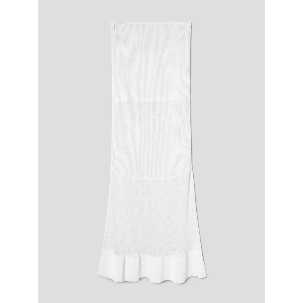 Anggae Textured Gradation Skirt White