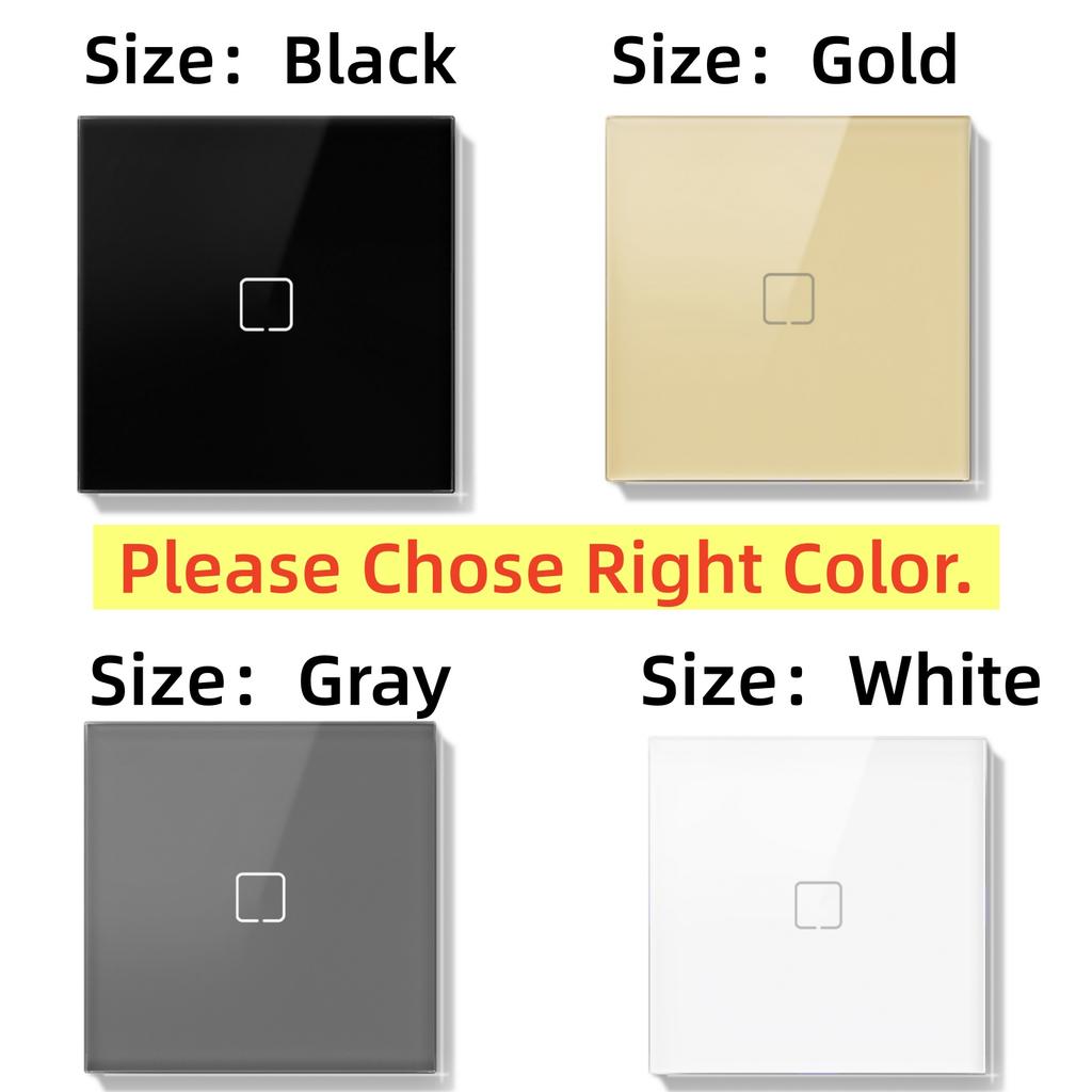 BSEED 1Gang 1/2/3way Wifi Touch Switches Wall Switch For Stairs Tuya Smart Life Alexa App Control White Backlight 10A For Villa