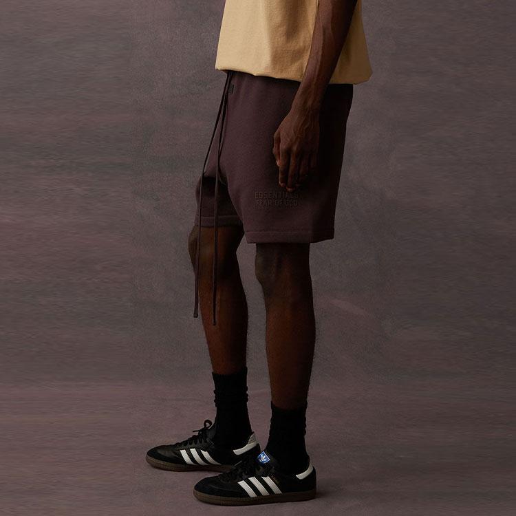 Fear of God Essentials Шорты-джоггеры на шнурке Коллекция 2 Весна-Лето 2023 Мужская одежда Слива ESSENTIAL160BT222005F