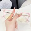 Luxury Cat Eye Anti-Blue Light Glasses Women Men Retro Square Half Frame Optical Computer Reading Eyeglasses Designers Spectacle