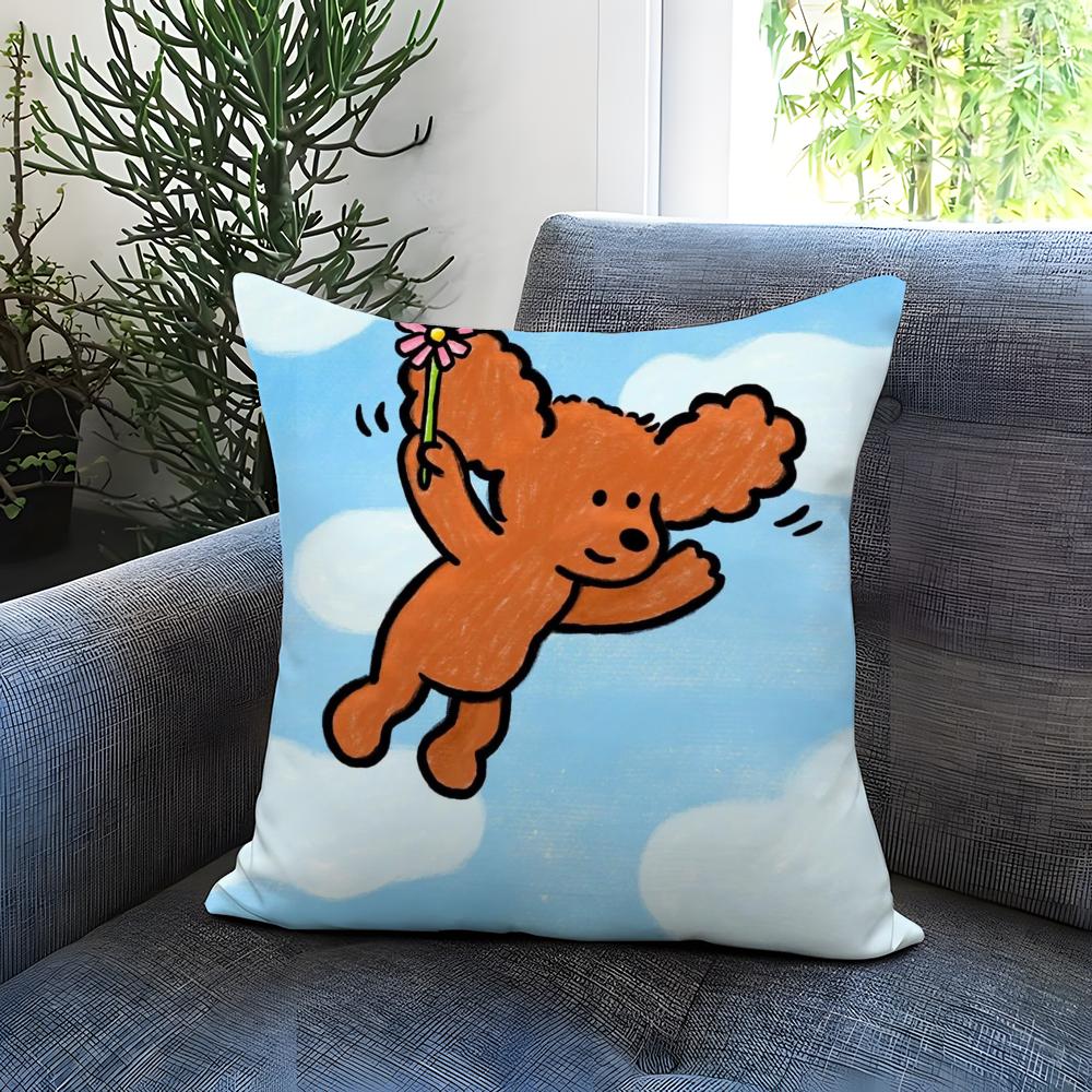 E-EteecyS Print Cushion Cover Comfortable Reversible Pillow Cover Ideal for Car Sofa Bedroom & Beyond